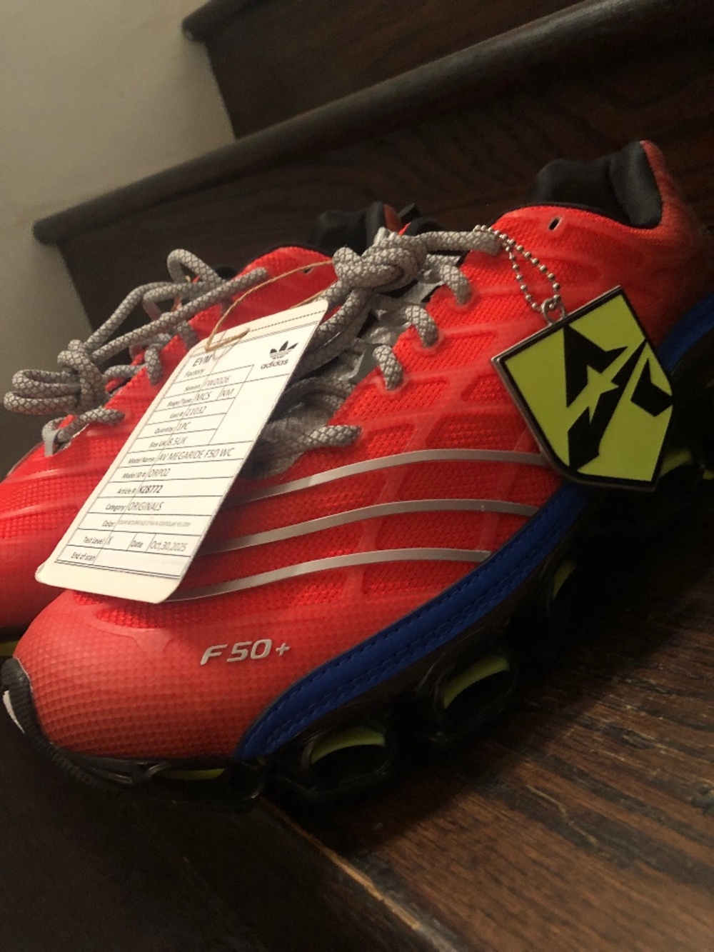 Adidas Avirex Megaride F50 WC Red Unreleased Samples Men's Size 9 US NWOB